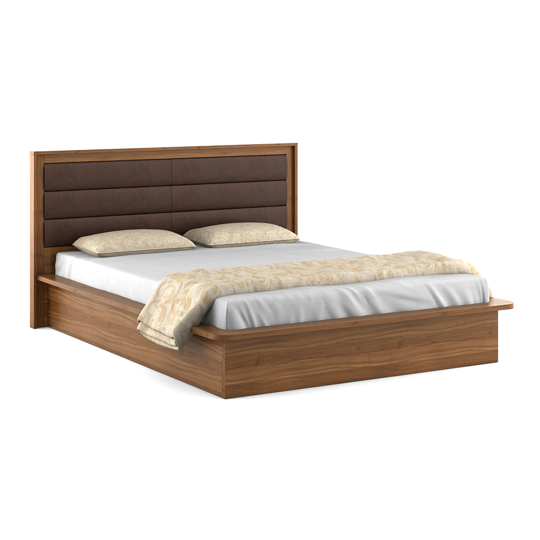 KOSMO-Cooper-Queen-Bed-With-Box-Storage-Natural-Teak - Image 5